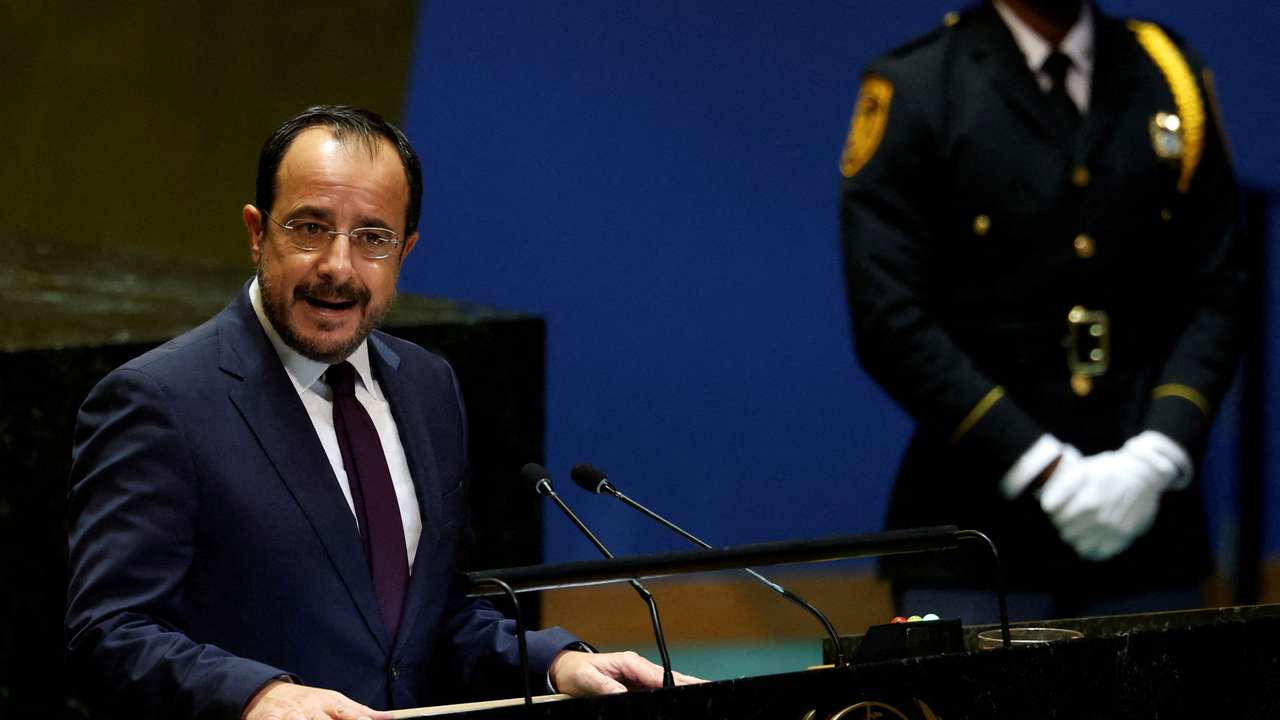 FILE PHOTO: World leaders take part in the 79th annual U.N. General Assembly high-level debate