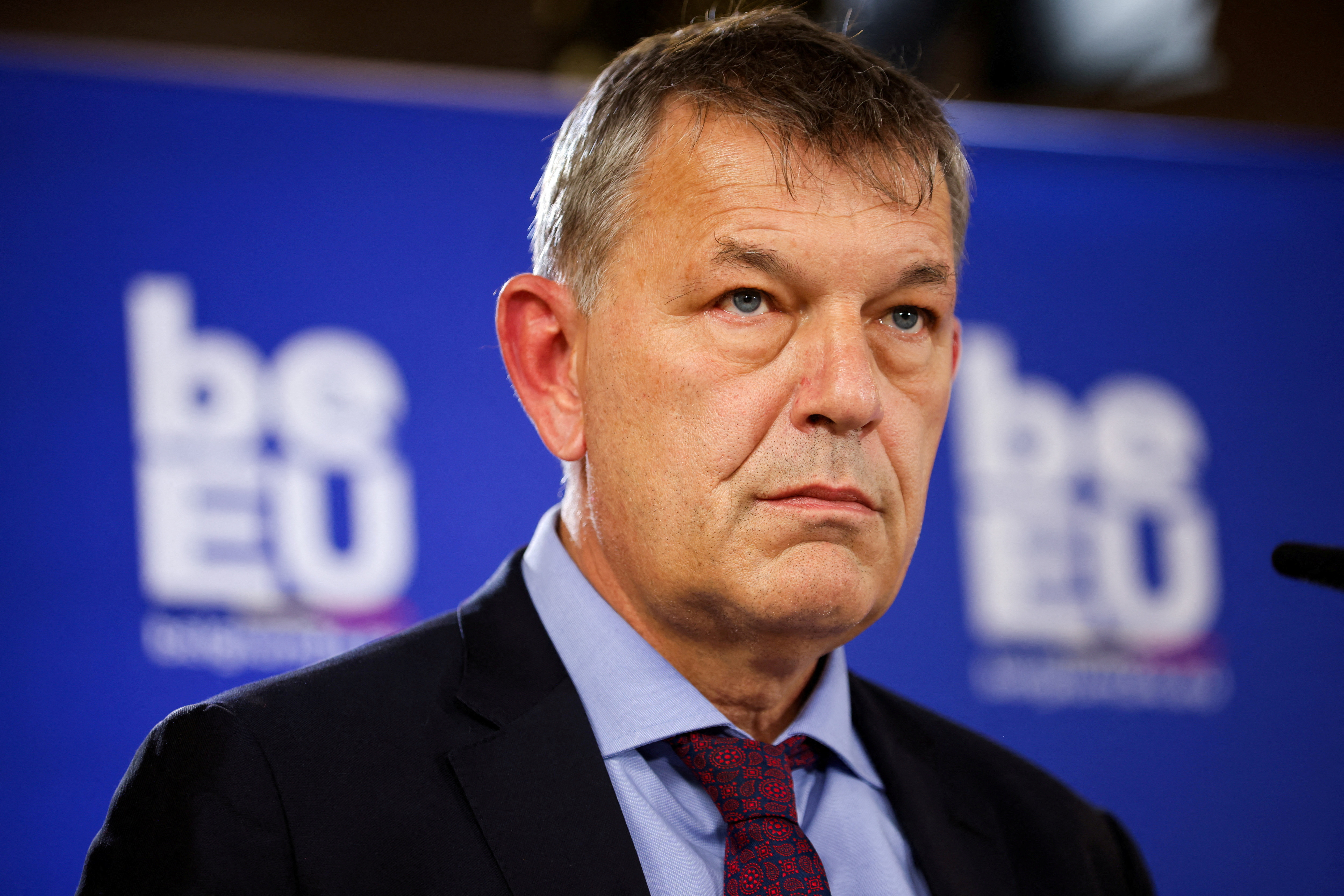 FILE PHOTO: Philippe Lazzarini, head of the U.N. Palestinian refugee agency UNRWA, attends an informal EU Development Ministers Council, in Brussels