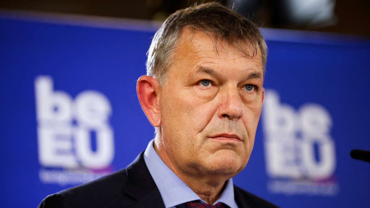 FILE PHOTO: Philippe Lazzarini, head of the U.N. Palestinian refugee agency UNRWA, attends an informal EU Development Ministers Council, in Brussels