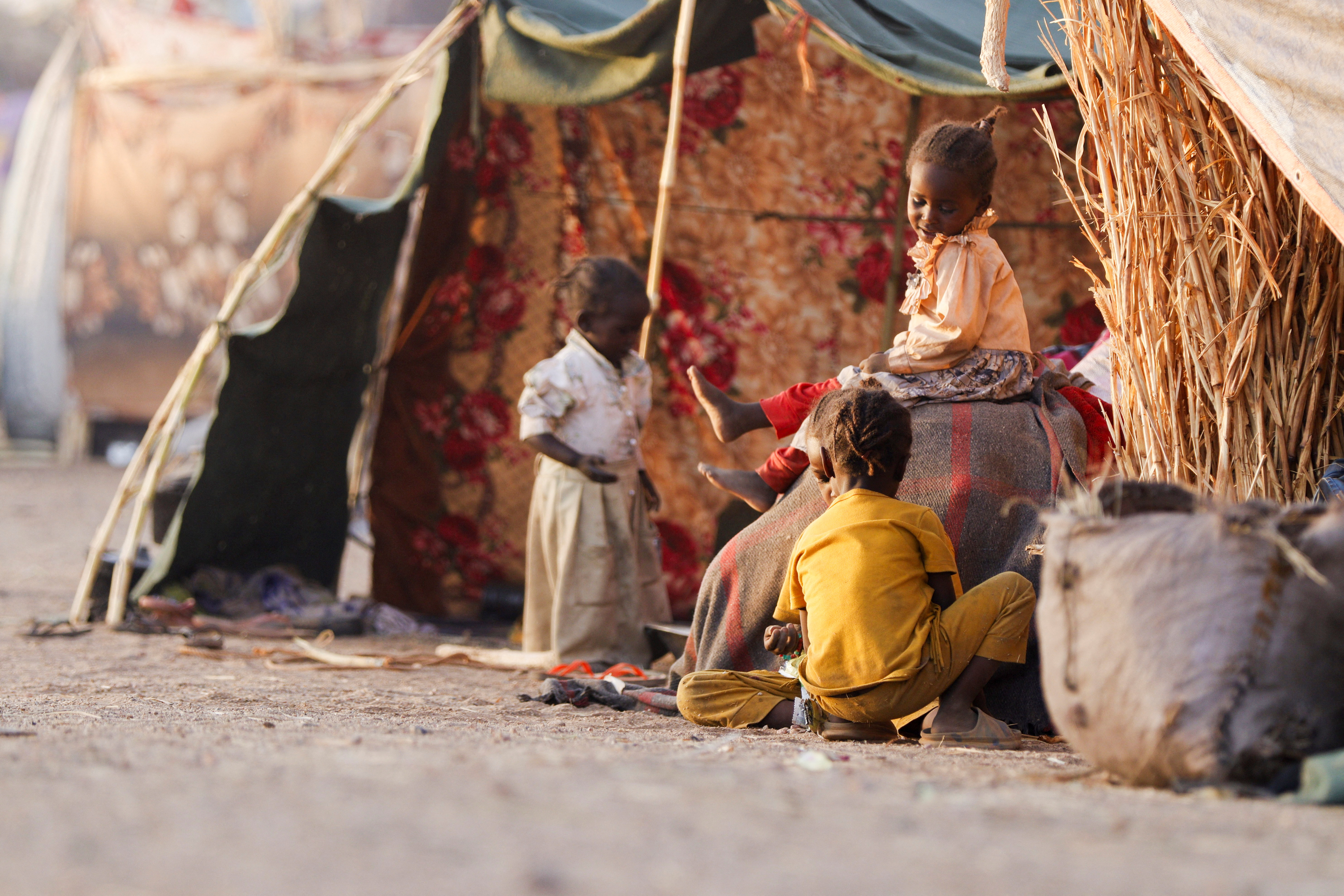 People displaced by RSF attacks on Zamzam camp shelter in Tawila