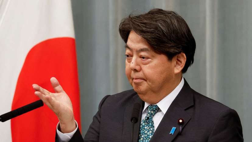 Japan's Chief Cabinet Secretary Yoshimasa Hayashi attends a press conference in Tokyo