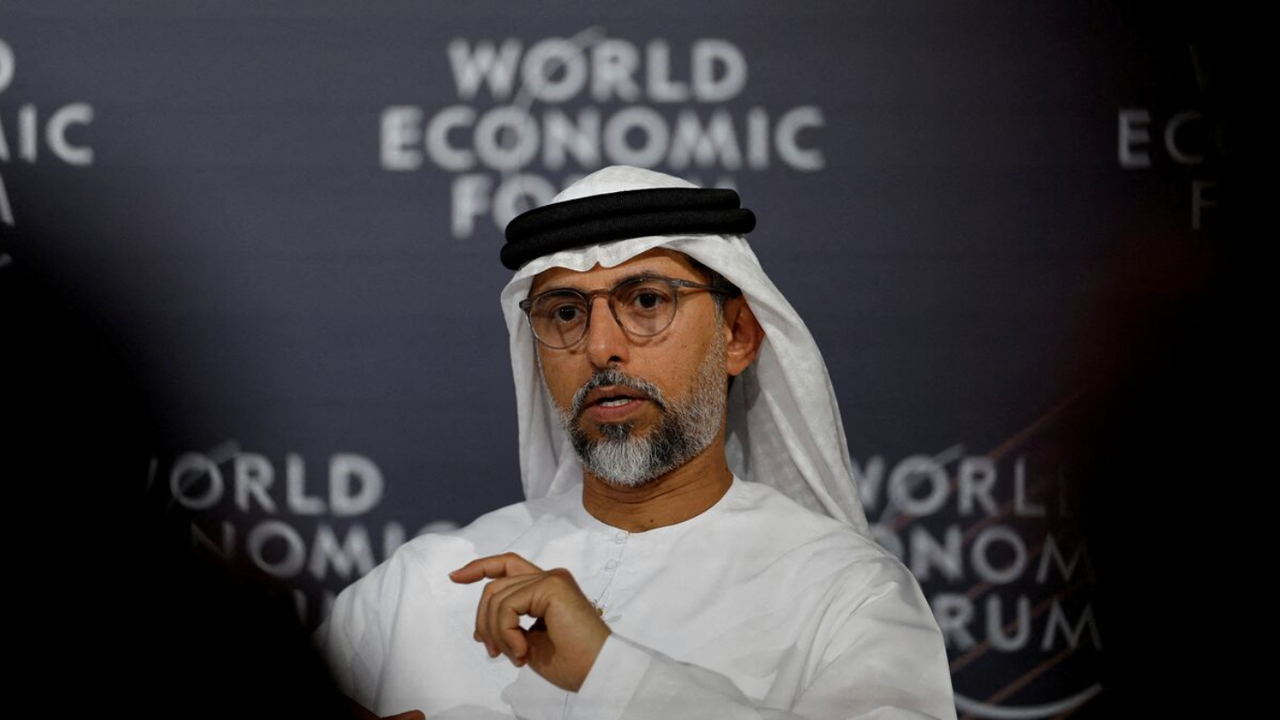 Suhail Mohamed Al Mazrouei, United Arab Emirates' Minister of Energy speaks during the World Economic Forum (WEF) in Riyadh, Saudi Arabia, April 28, 2024. REUTERS/Hamad I Mohammed/File Photo