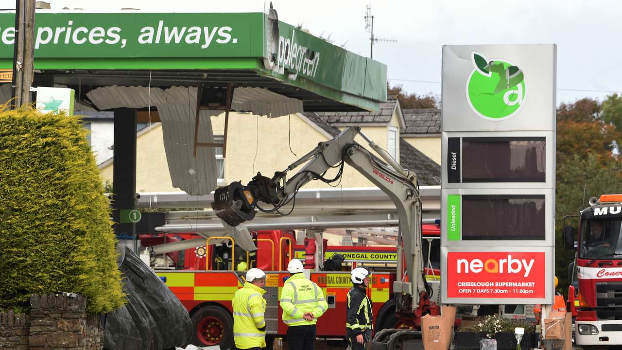 FILE PHOTO: Explosion at a service station in the village of Creeslough