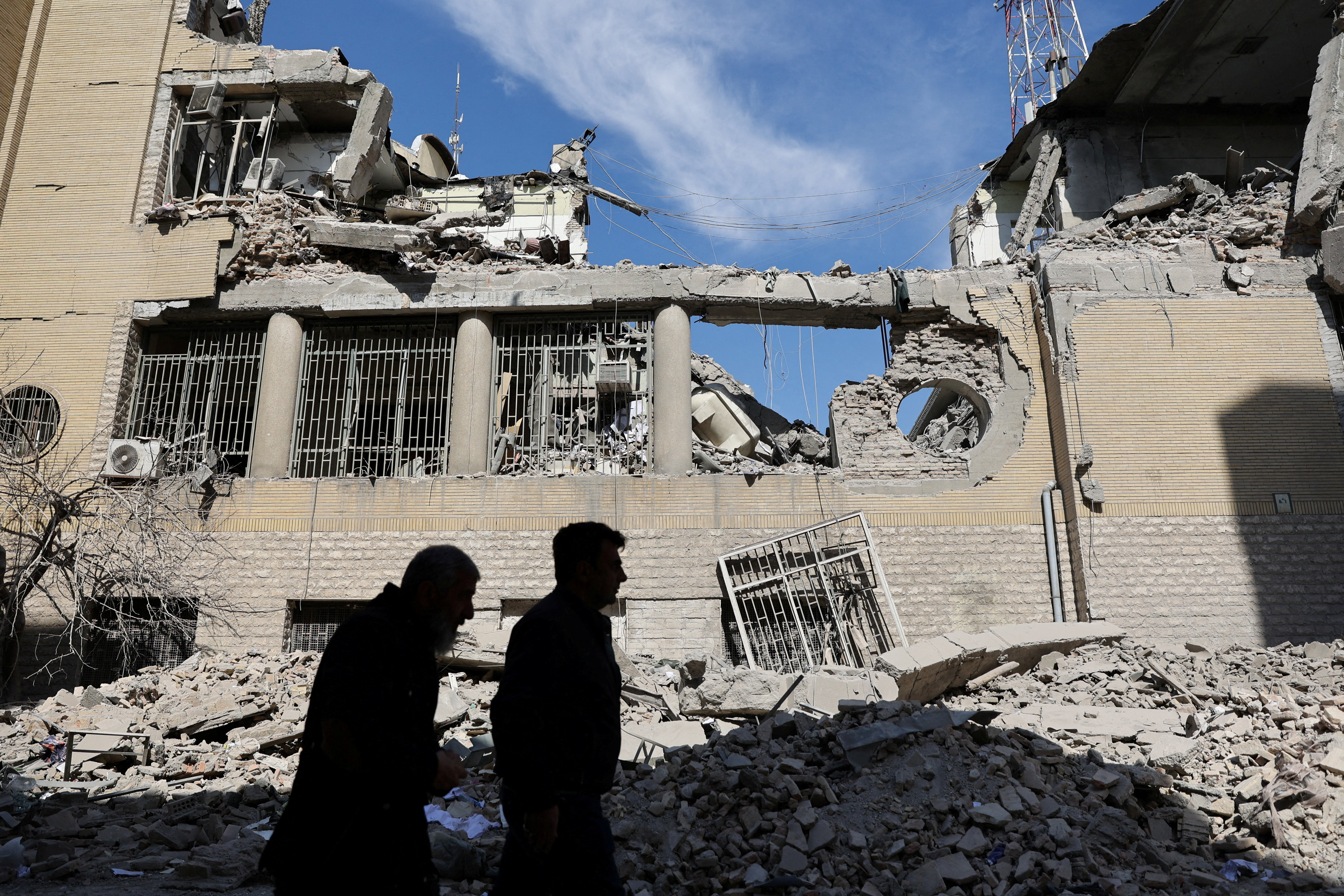 Aftermath of a strike on a police station, amid the U.S.-Israeli conflict with Iran, in Tehran