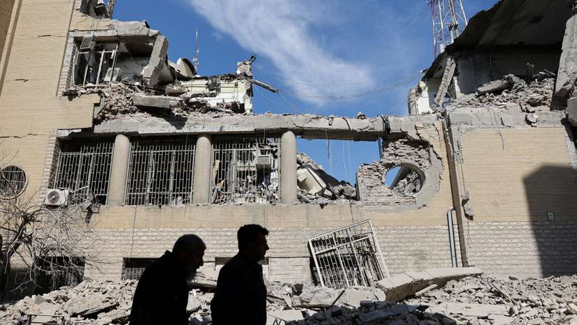 Aftermath of a strike on a police station, amid the U.S.-Israeli conflict with Iran, in Tehran