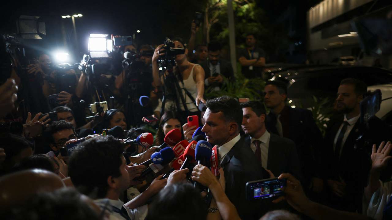 Brazil's Bolsonaro taken to hospital after feeling sick, son says