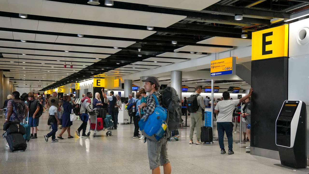 FILE PHOTO: Heathrow Airport in London, Terminal 3