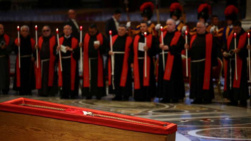 Pope Francis' coffin is transferred to St. Peter's Basilica