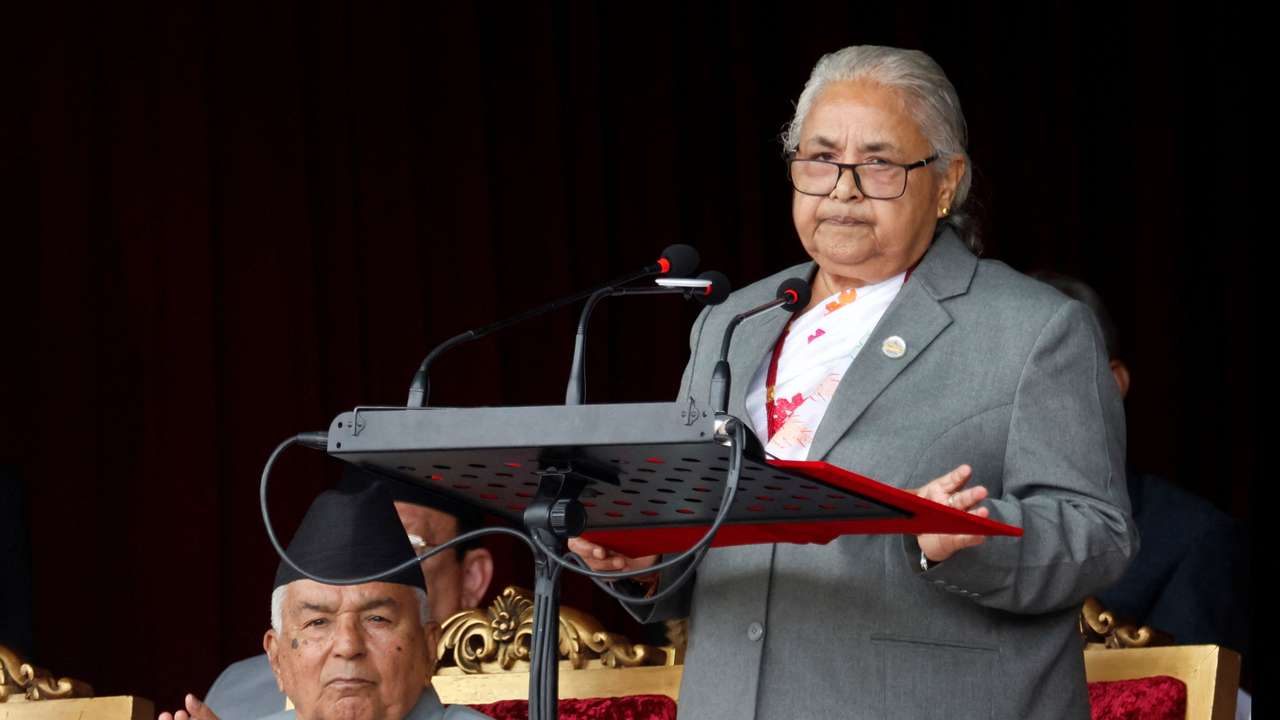 Constitution Day in Kathmandu in Nepal