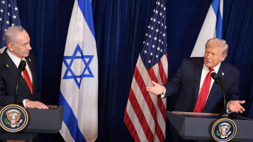 U.S. President Trump meets Israeli PM Netanyahu at Trump’s Mar-a-Lago club, in Palm Beach