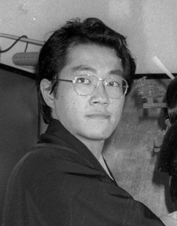 Photo shows Japanese manga comic creator Akira Toriyama, known for such popular titles as "Dragon Ball" and "Dr. Slump, in Japan