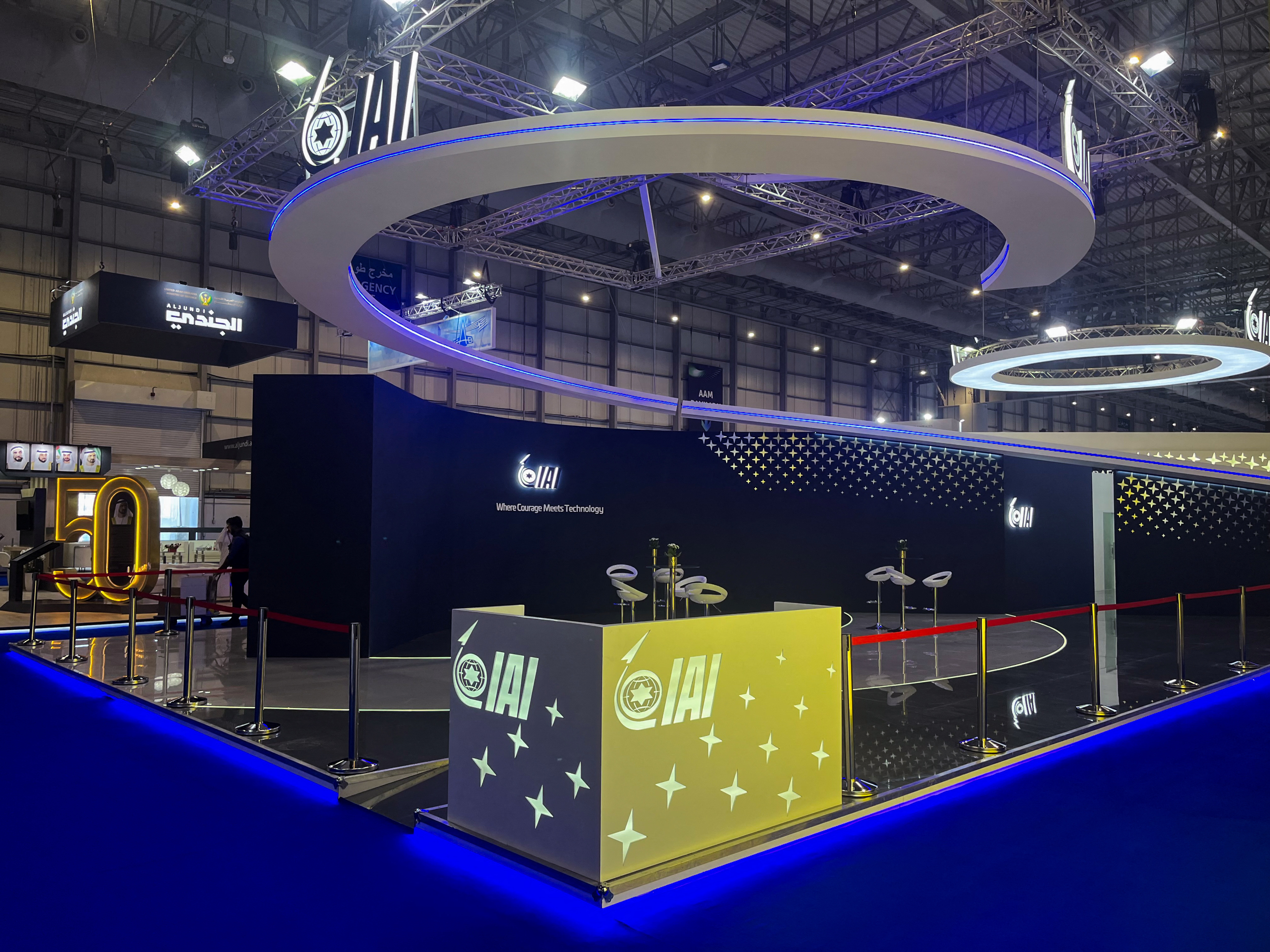 Opening day of the weeklong Dubai Airshow, in Dubai