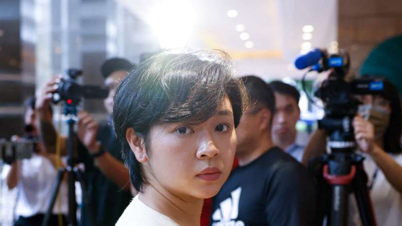 Selina Cheng, the newly elected chairperson of the Hong Kong Journalists Association, in Hong Kong