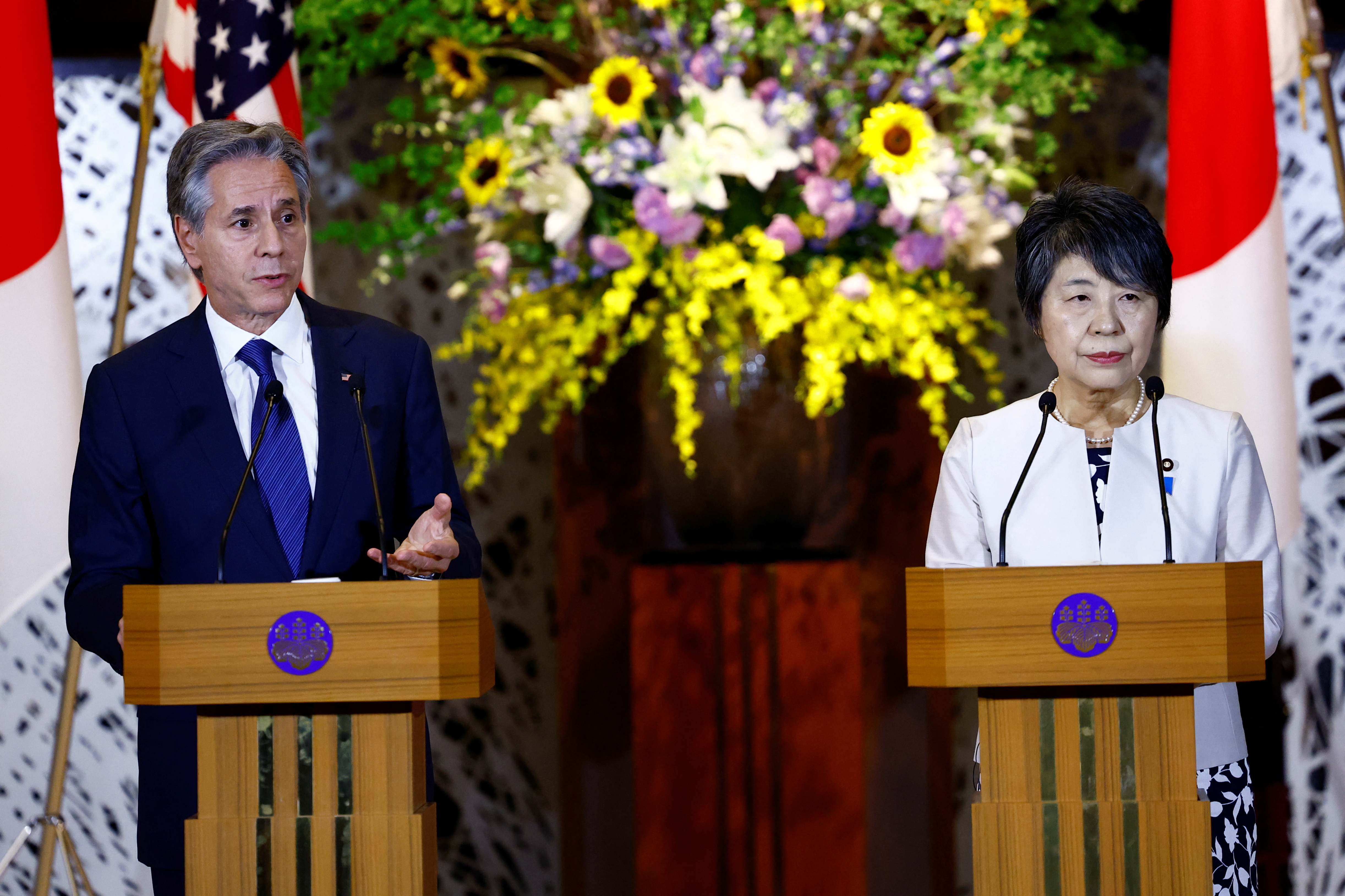 U.S. Secretary of State Blinken visits Tokyo
