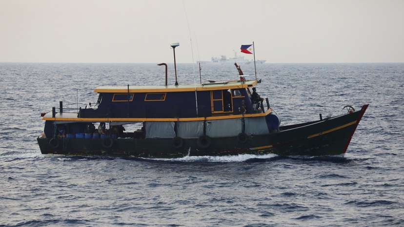 FILE PHOTO: Philippines resupply mission in the South China Sea