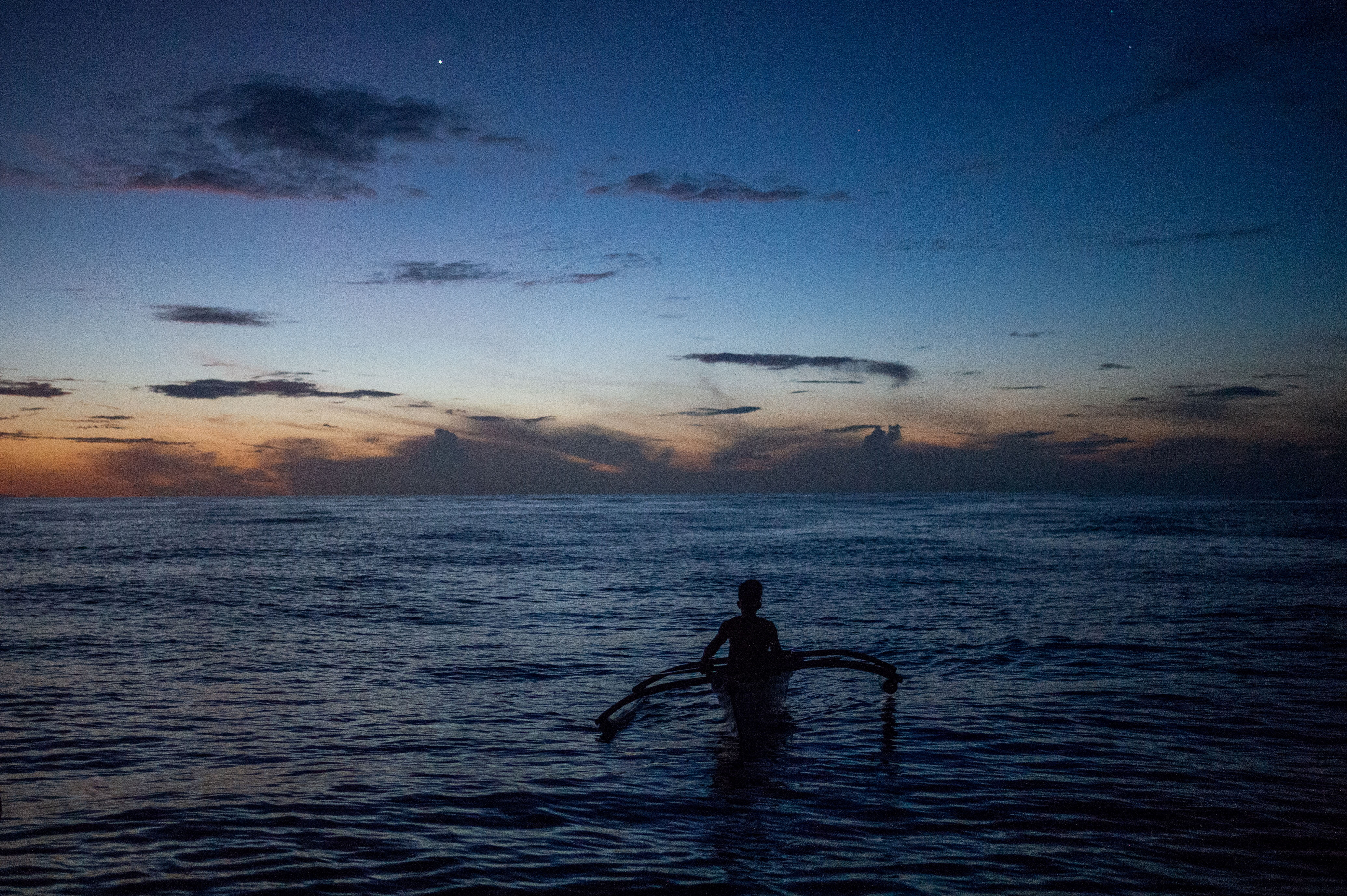 Filipino fishermen in Masinloc, Zambales