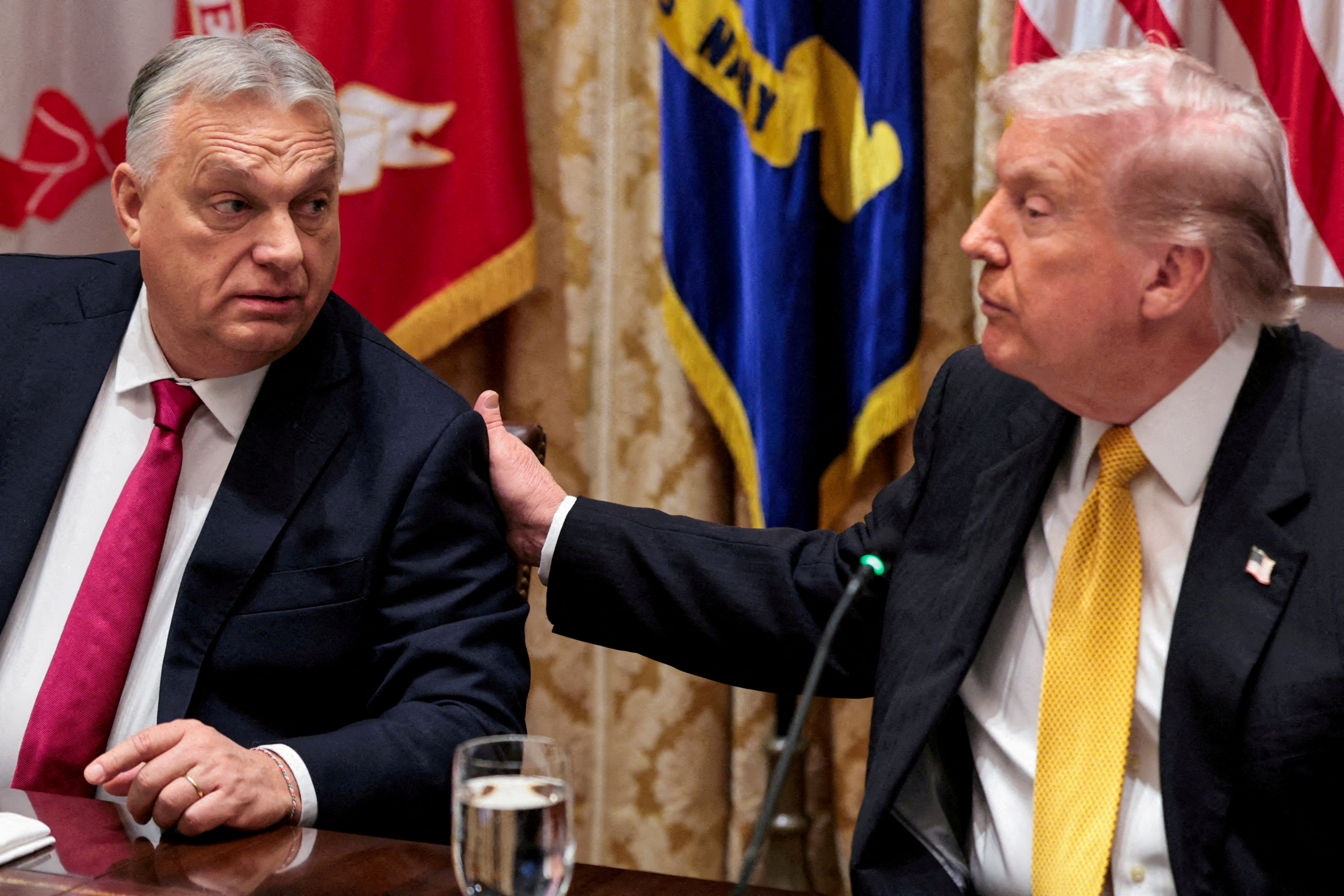 FILE PHOTO: U.S. President Trump meets with Hungary's Prime Minister Orban at the White House