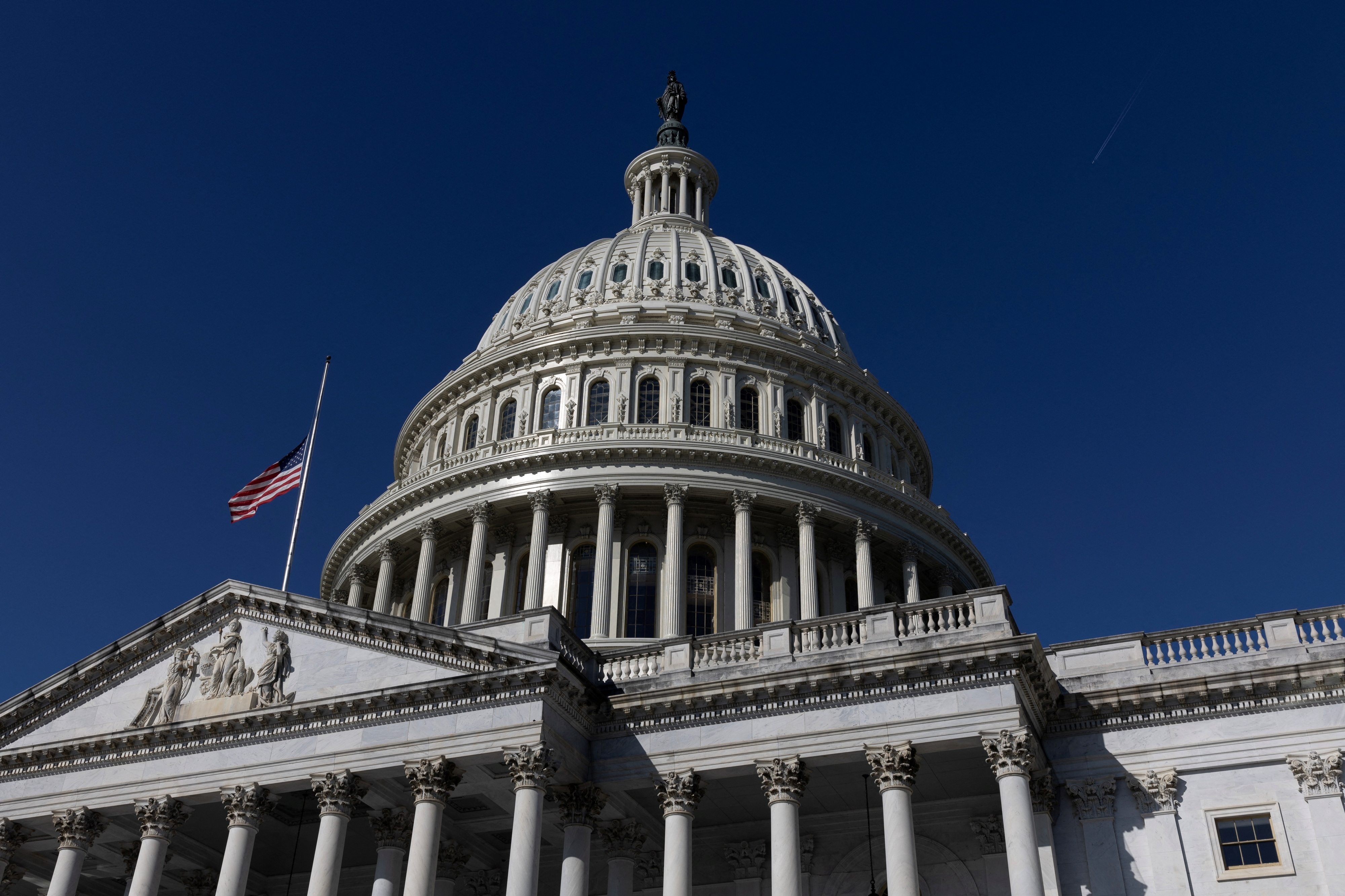 General view of the U.S. Capitol during morning hours, in Washington