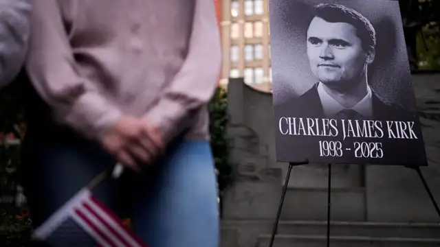 Vigil for Charlie Kirk in New York
