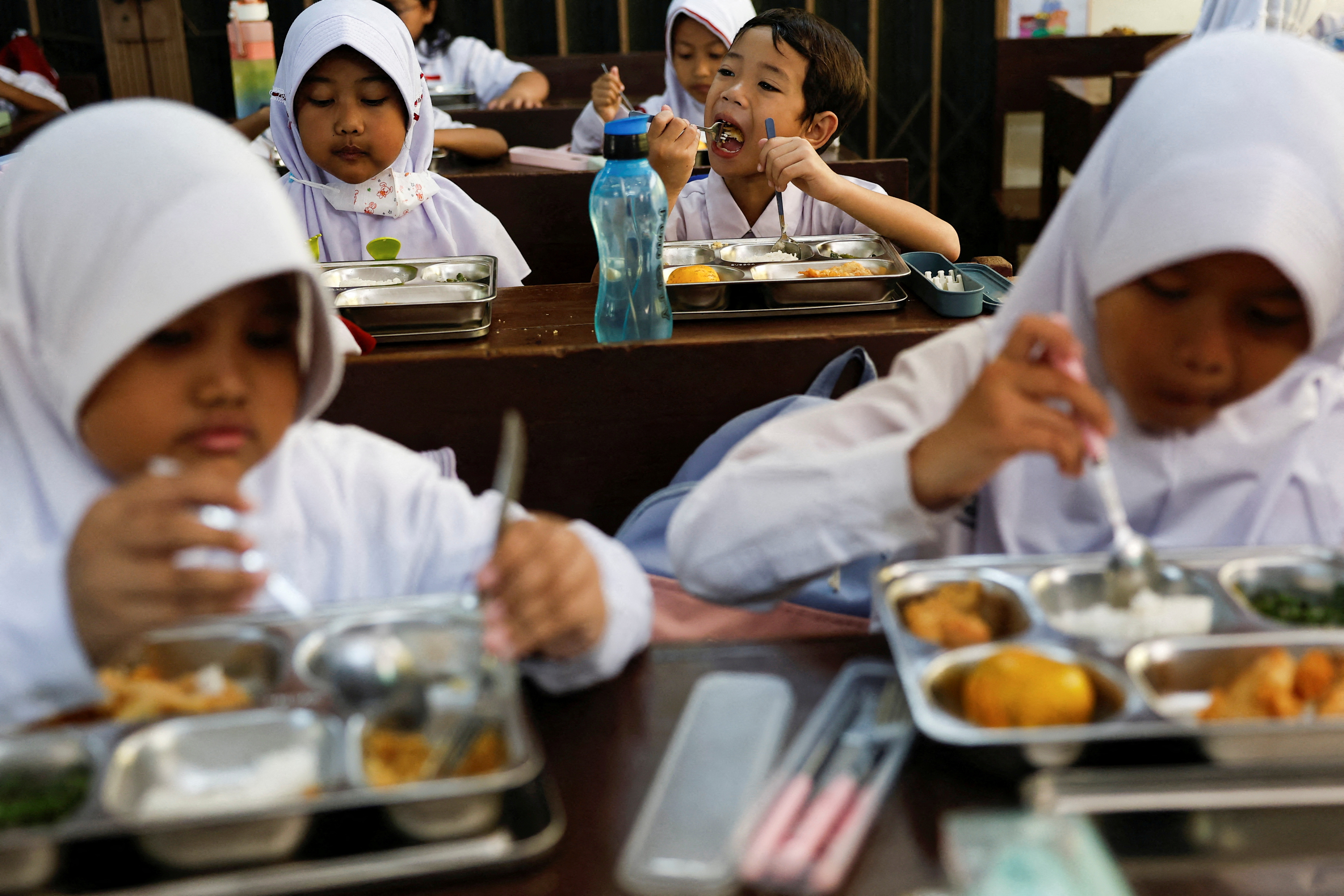 FILE PHOTO: Indonesia launches free meals programme