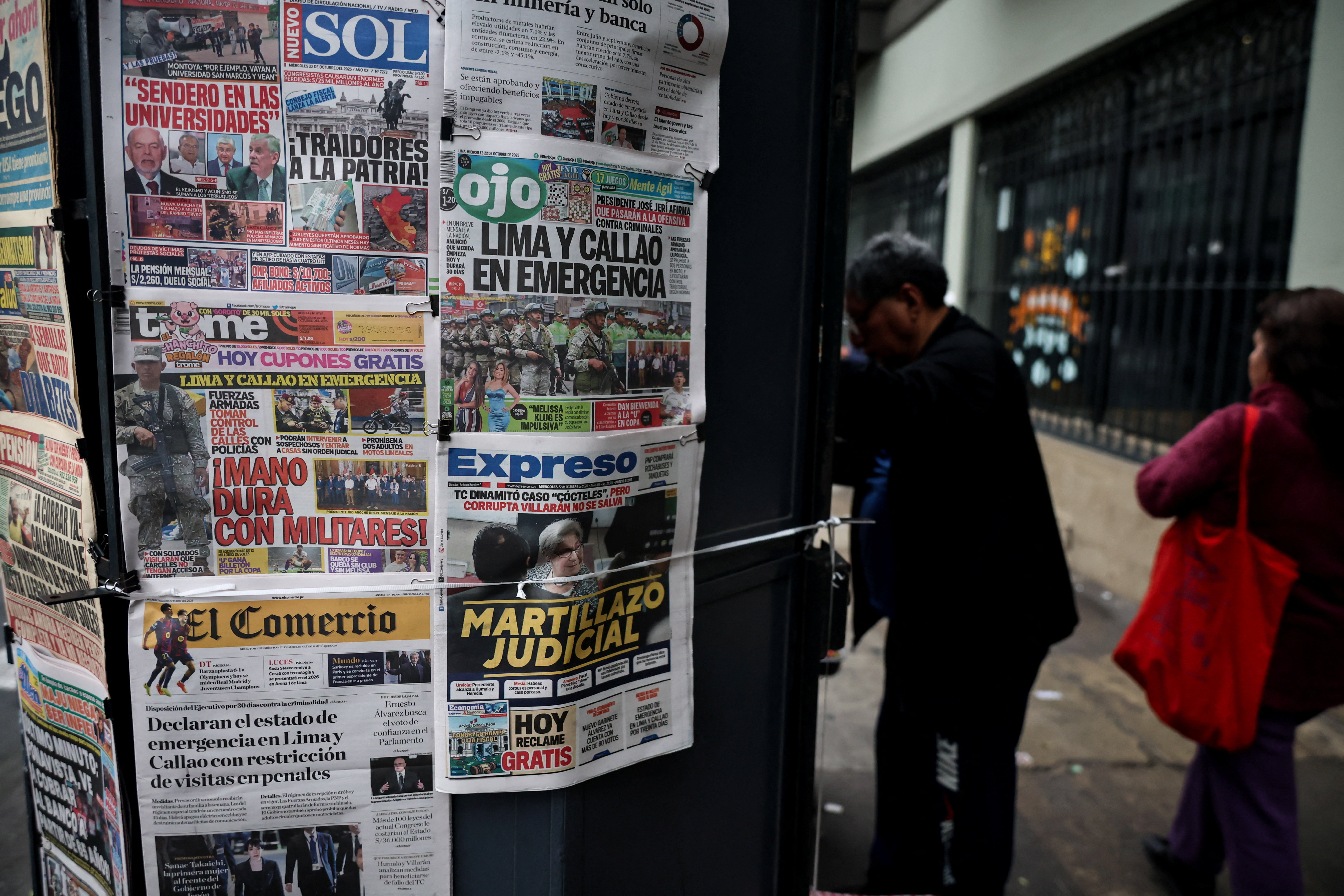 State of emergency in Lima and the neighbouring province of Callao