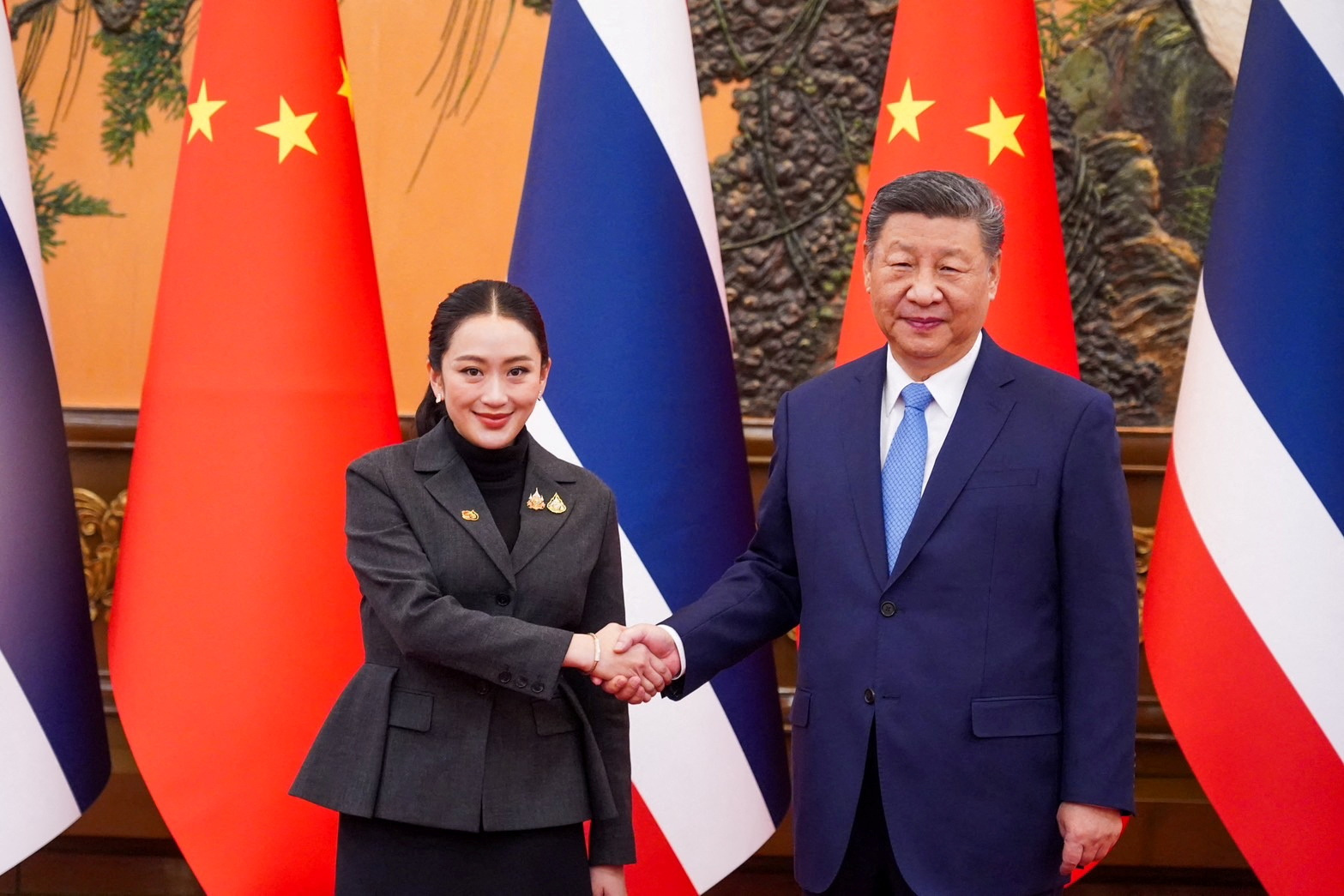 Thailand's Prime Minister Paetongtarn Shinawatra meets Chinese President Xi Jinping in Beijing