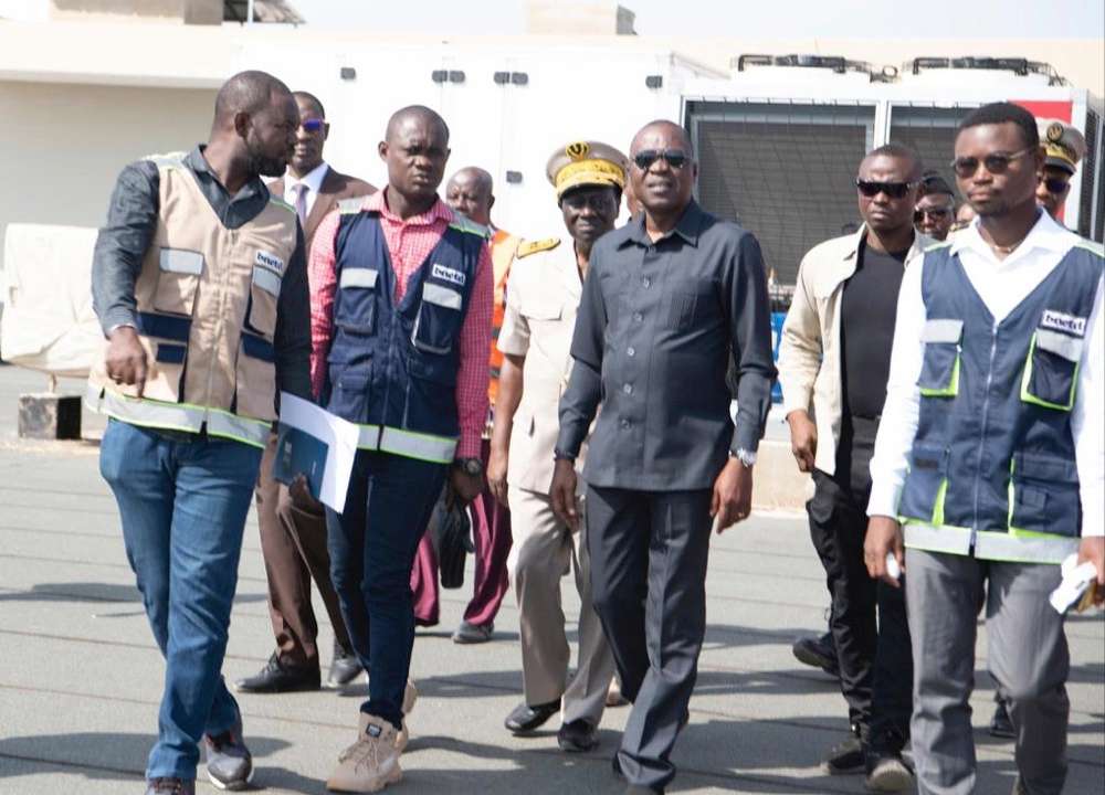 Bouake Airport Transport Minister
