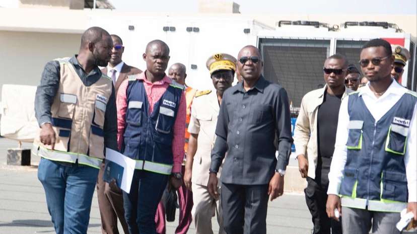 Bouake Airport Transport Minister