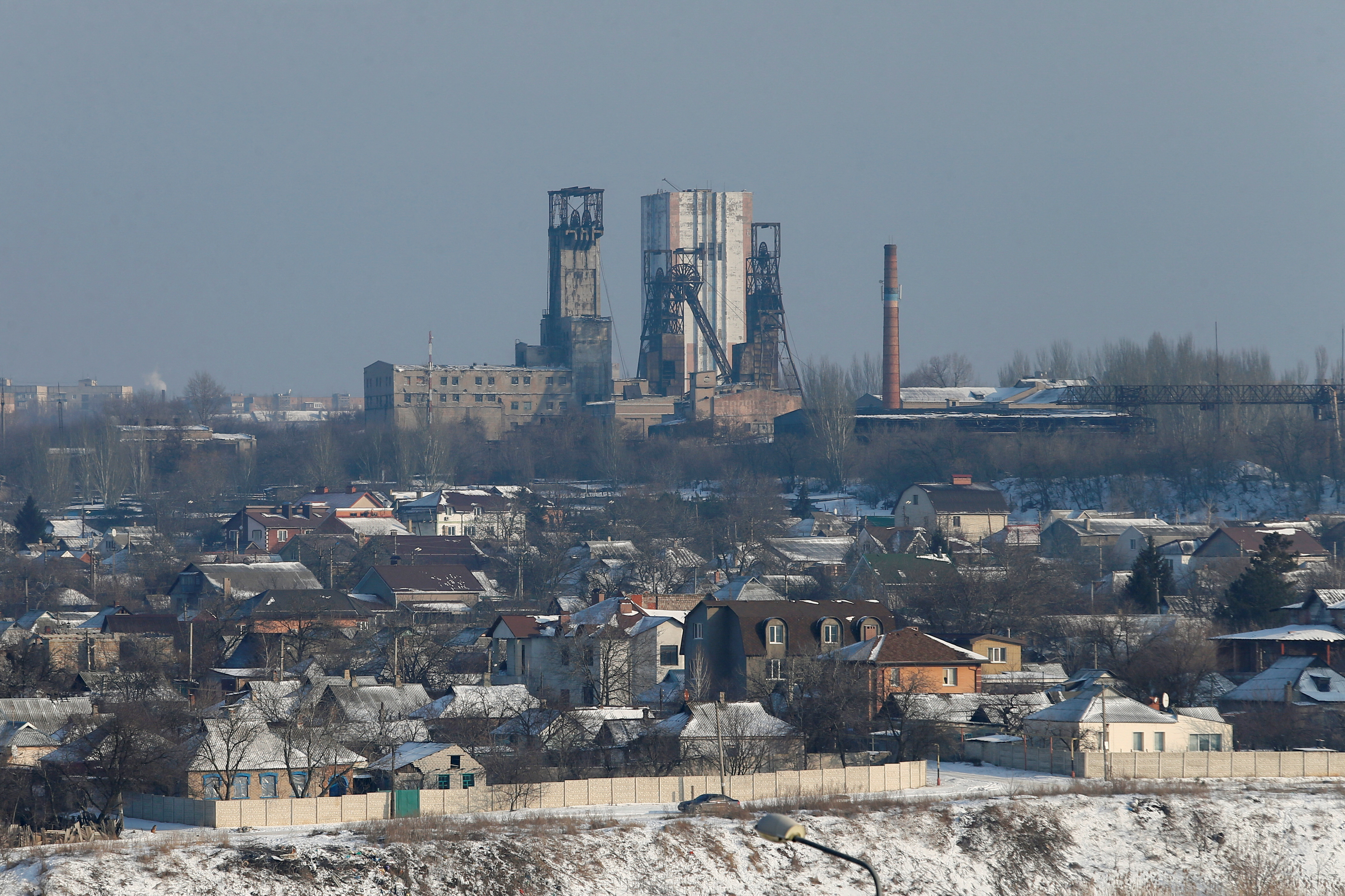 FILE PHOTO: A view shows the eastern Ukrainian city of Donetsk