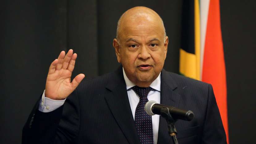 Pravin Gordhan is sworn in as Minister of Public Enterprises in Cape Town