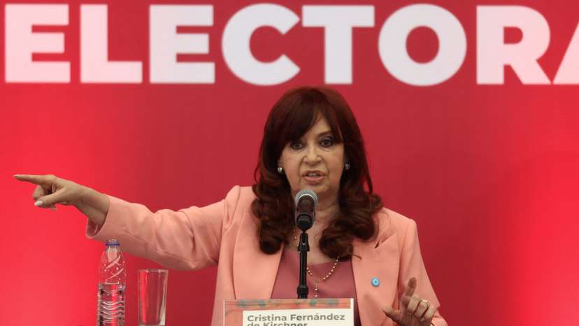 Argentina’s former President Cristina Fernandez de Kirchner attends an event in Mexico City