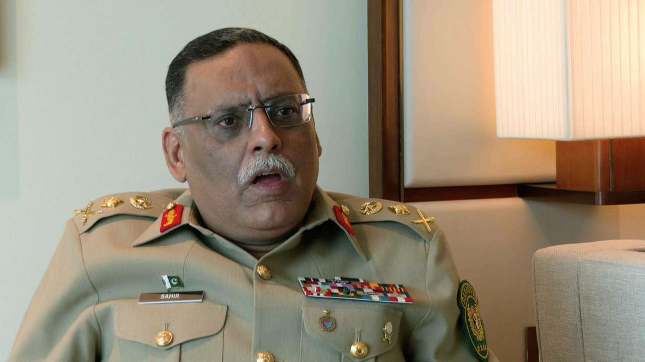 General Sahir Shamshad Mirza, Pakistan's chairman of the Joint Chiefs of Staff committee, attends an interview with Reuters, in Singapore