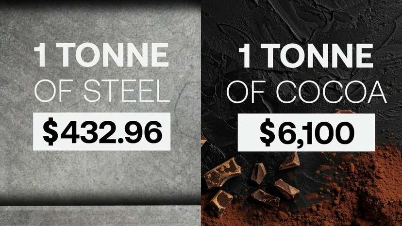 Across the global economy, cocoa and steel represent two distinct forms of value, one rooted in