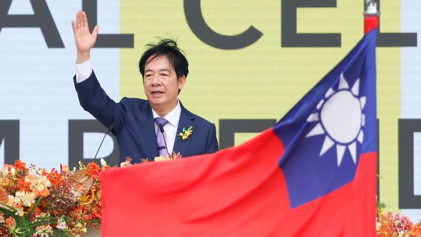 Taiwan's new President Lai Ching-te's inauguration ceremony at the Presidential office building in Taipei