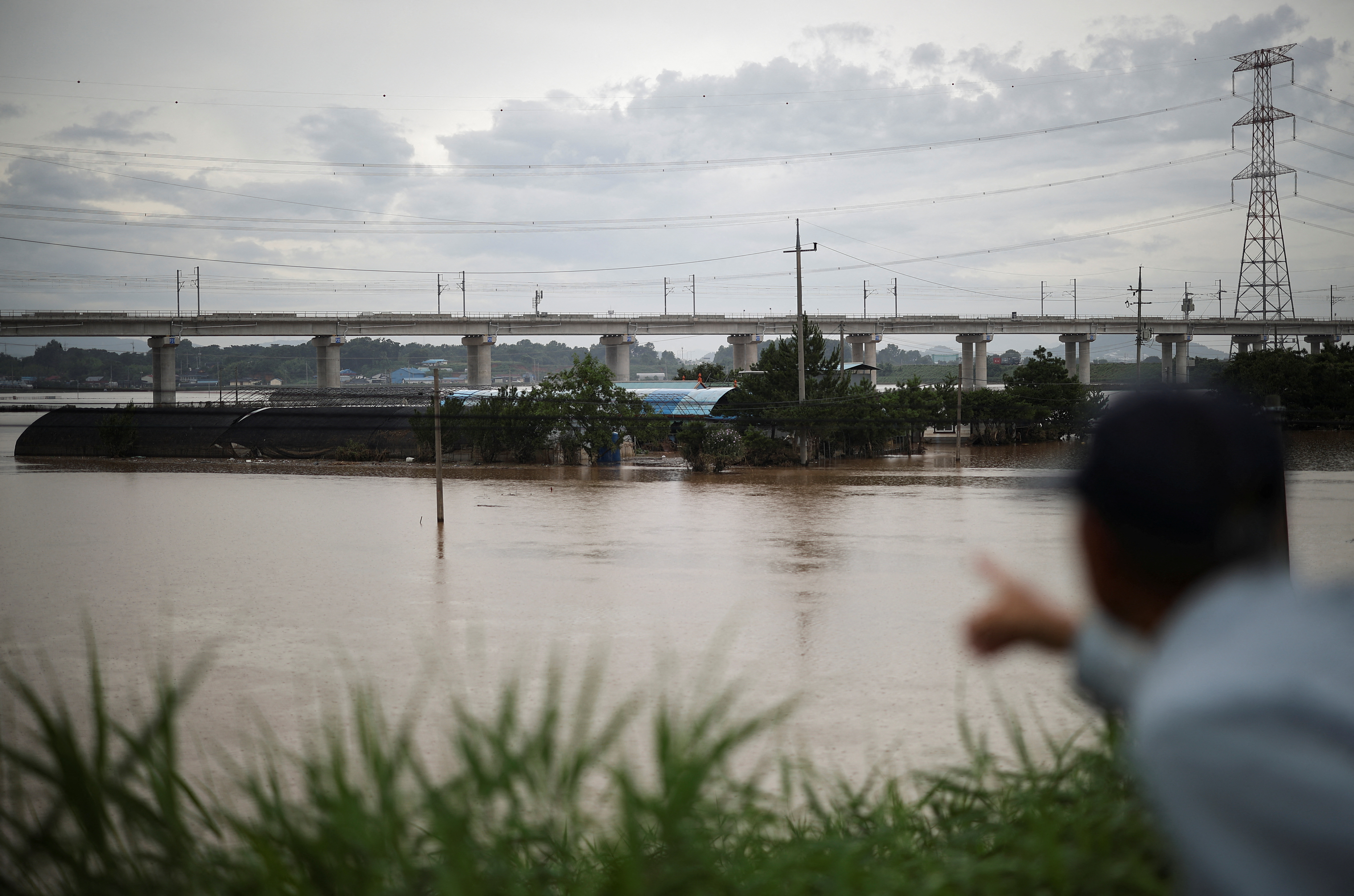 Flooding due to torrential rain in Yesan