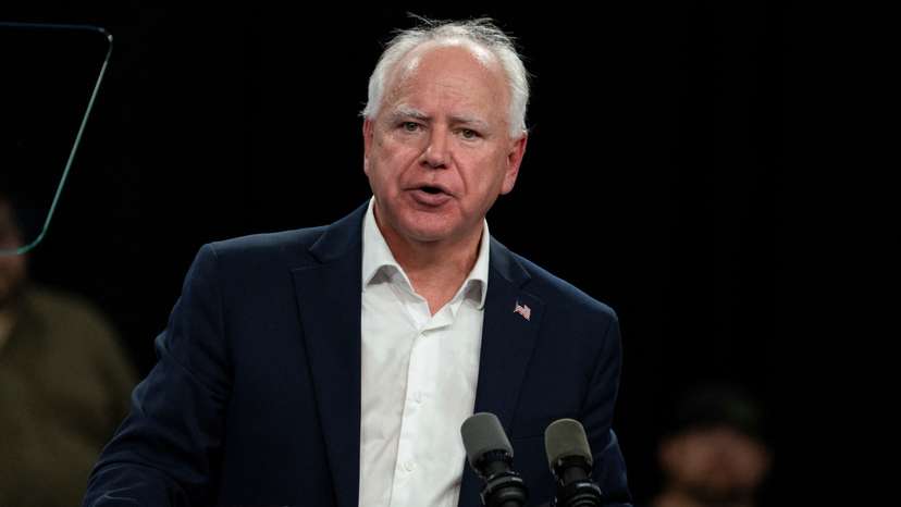 Democratic vice presidential nominee, Gov. Walz, holds an election campaign event in Superior