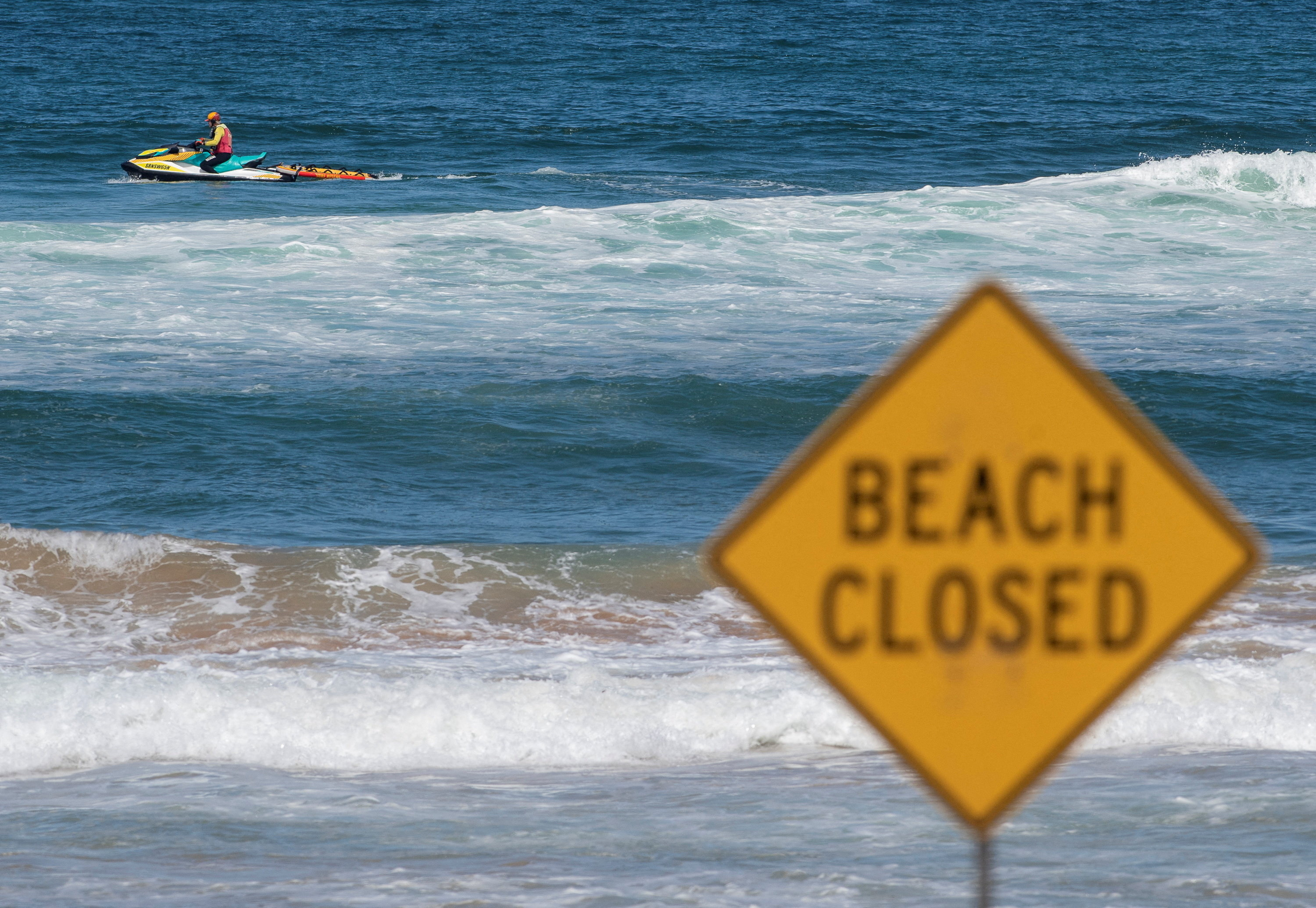 FILE PHOTO: Beaches are closed after recent shark attacks in Sydney
