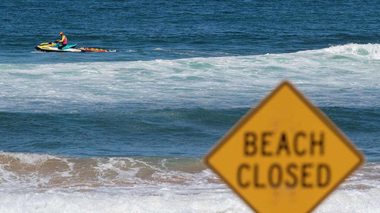 FILE PHOTO: Beaches are closed after recent shark attacks in Sydney