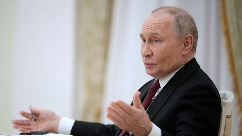 Russian President Putin meets with members of the Council of the Collective Security Treaty Organization (CSTO) Parliamentary Assembly in Moscow