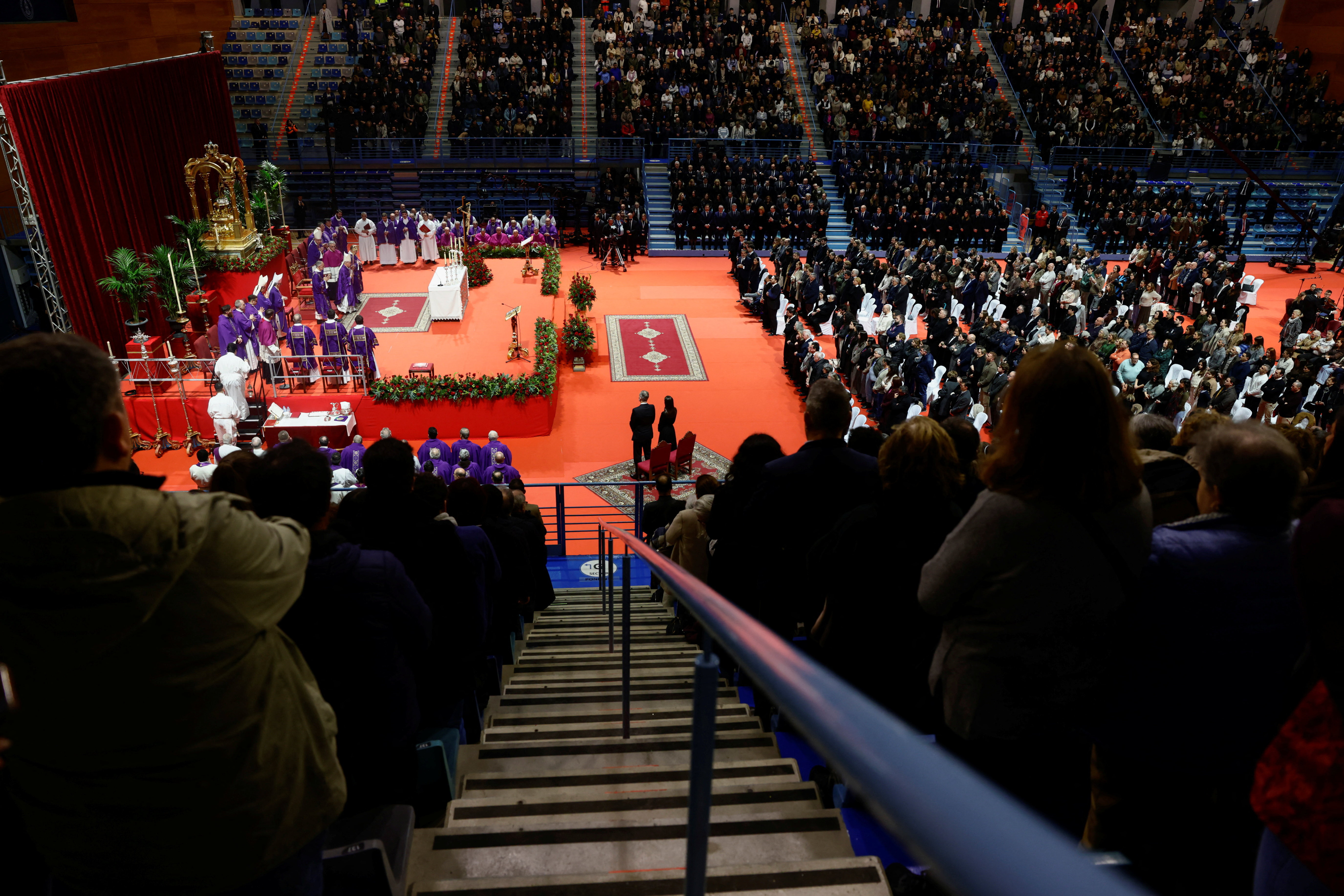 Funeral mass in memory of the victims of the deadly derailment of two high-speed trains in Adamuz, in Huelva