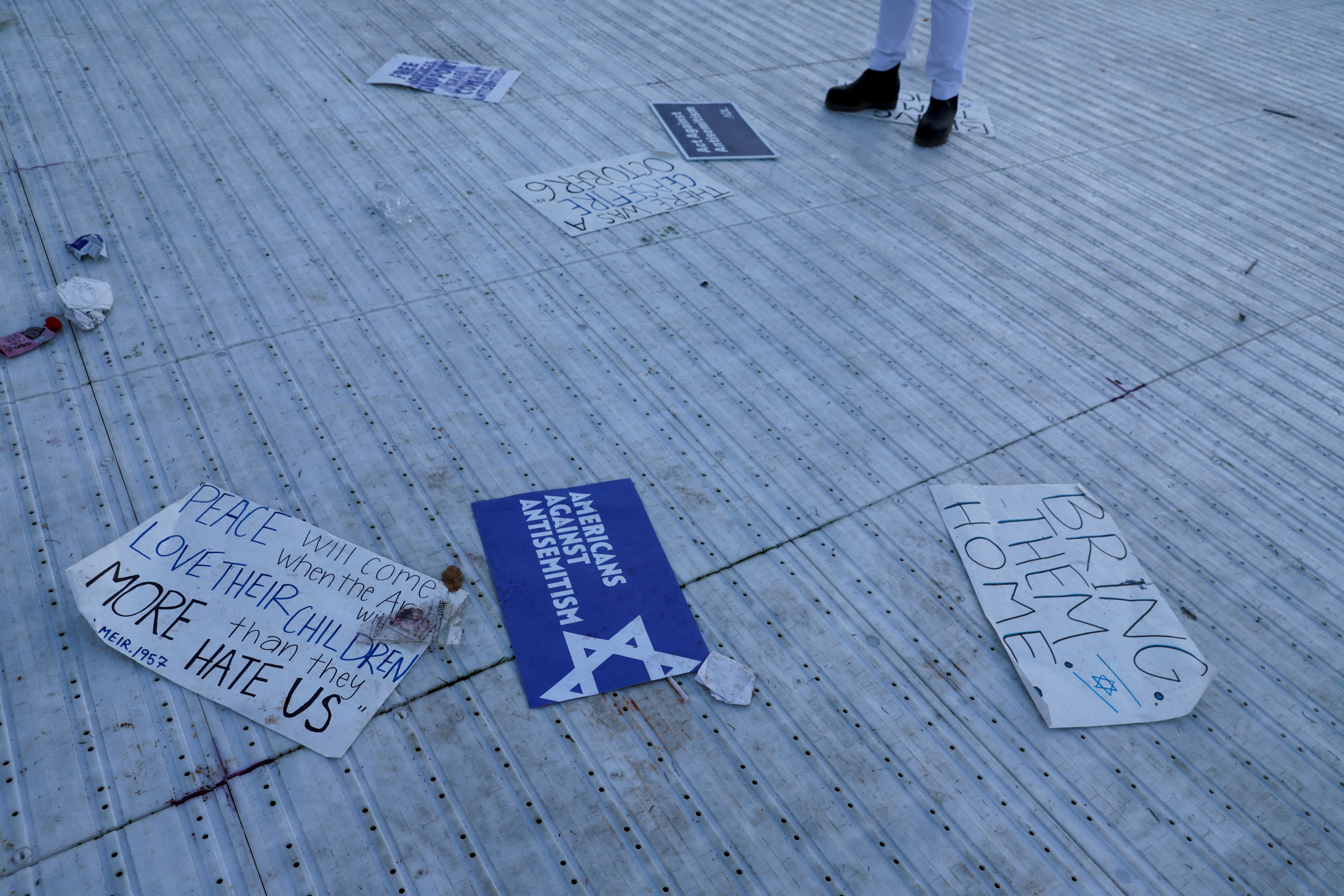 Jewish Americans and supporters of Israel gather in solidarity with Israel and protest against antisemitism, in Washington