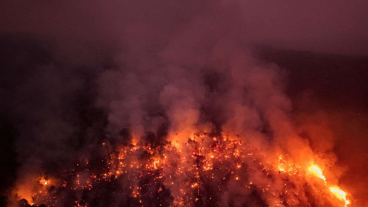 FILE PHOTO: Forest fires in the Amazon