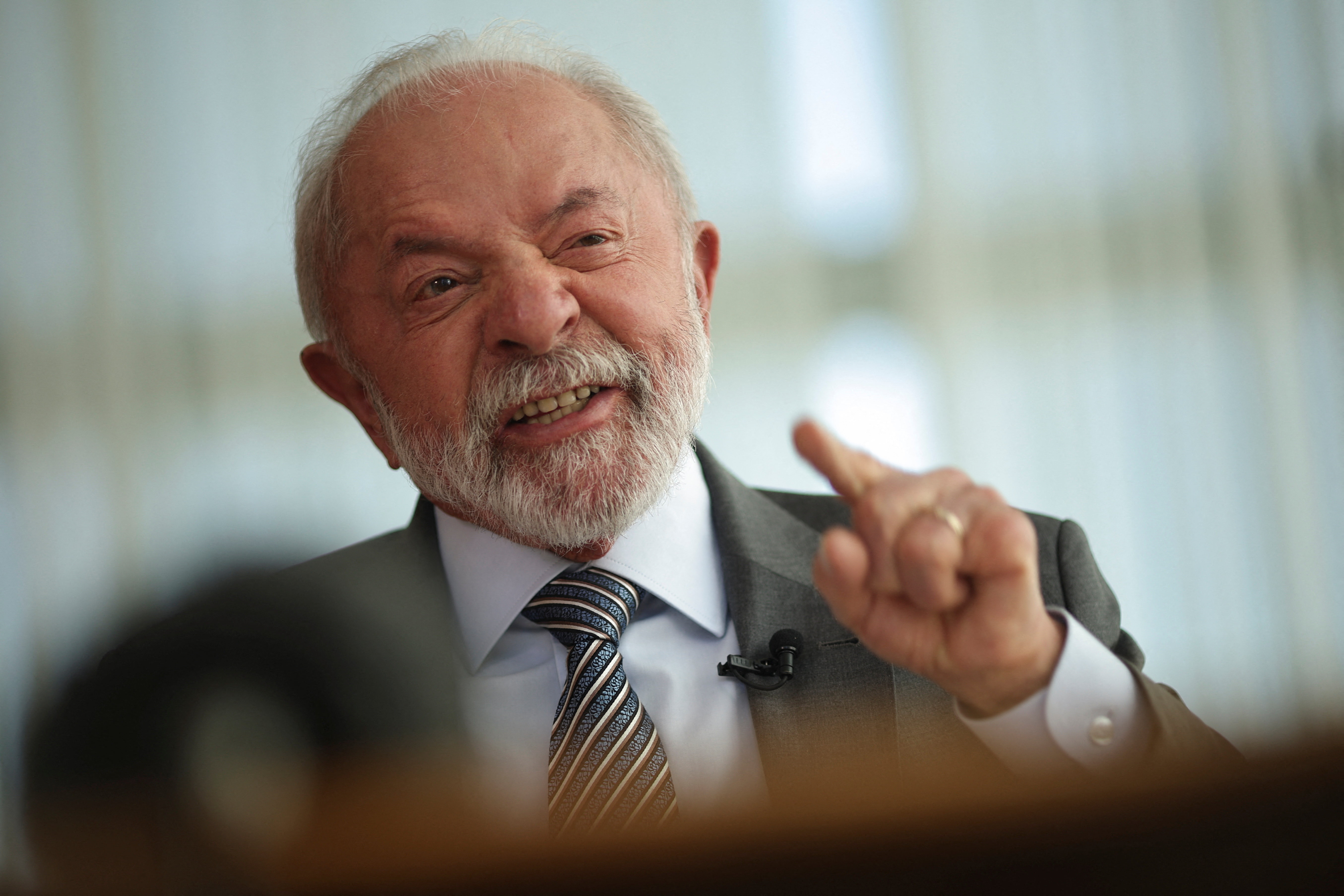 Exclusive interview with Brazil's President Luiz Inacio Lula da Silva in Brasilia