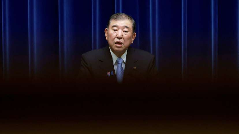 Japan's Prime Minister Shigeru Ishiba attends a press conference in Tokyo
