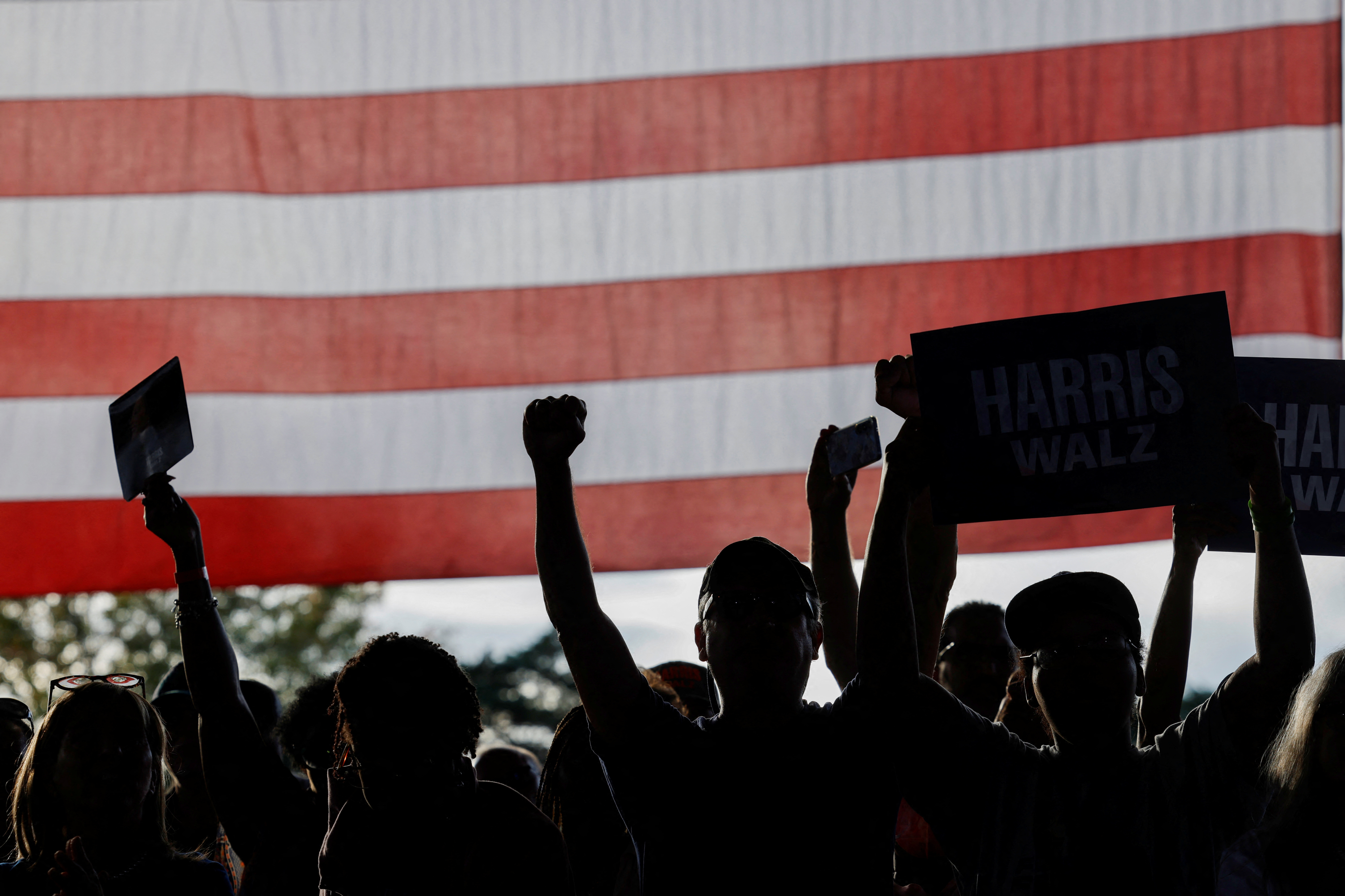 Democratic presidential nominee and U.S. Vice President Harris campaigns in North Carolina
