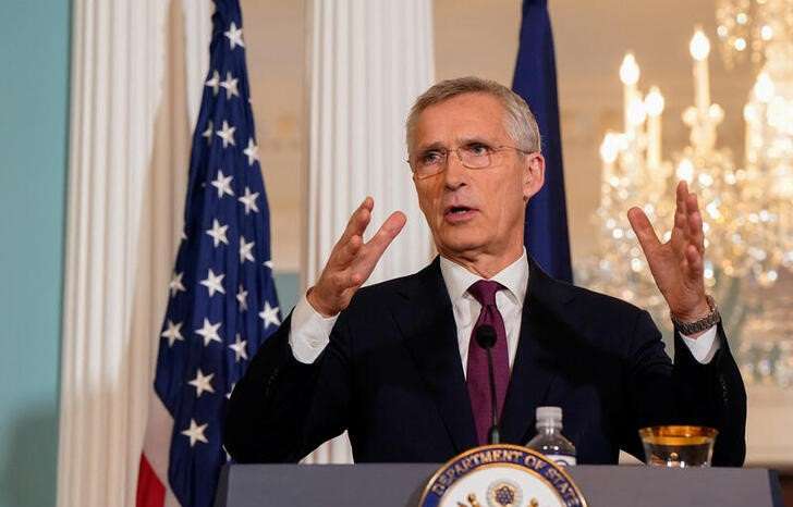 U.S. Secretary of State Antony Blinken holds a joint news conference with NATO Secretary General Jens Stoltenberg in Washington