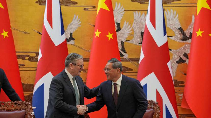 Britain's PM Keir Starmer visits China