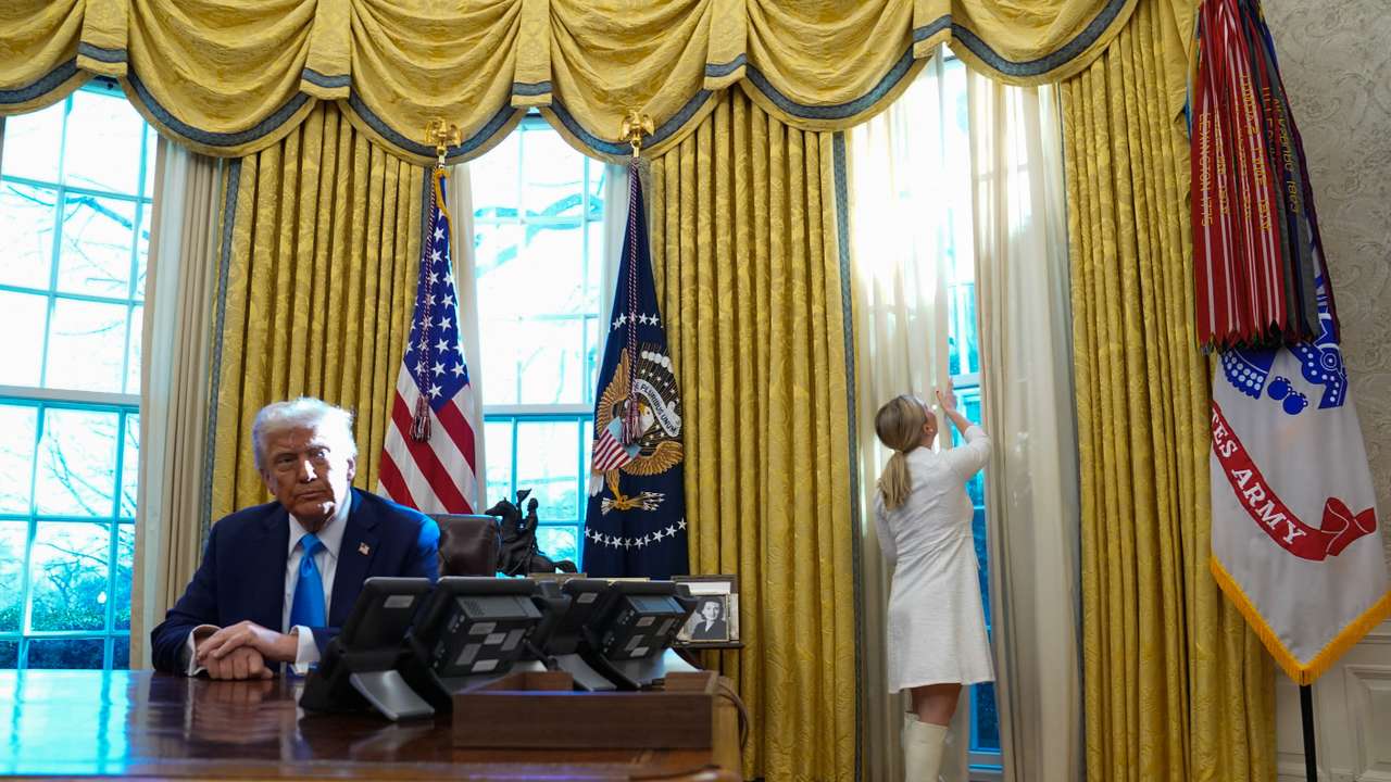 U.S. President Donald Trump at the Oval Office in the White House