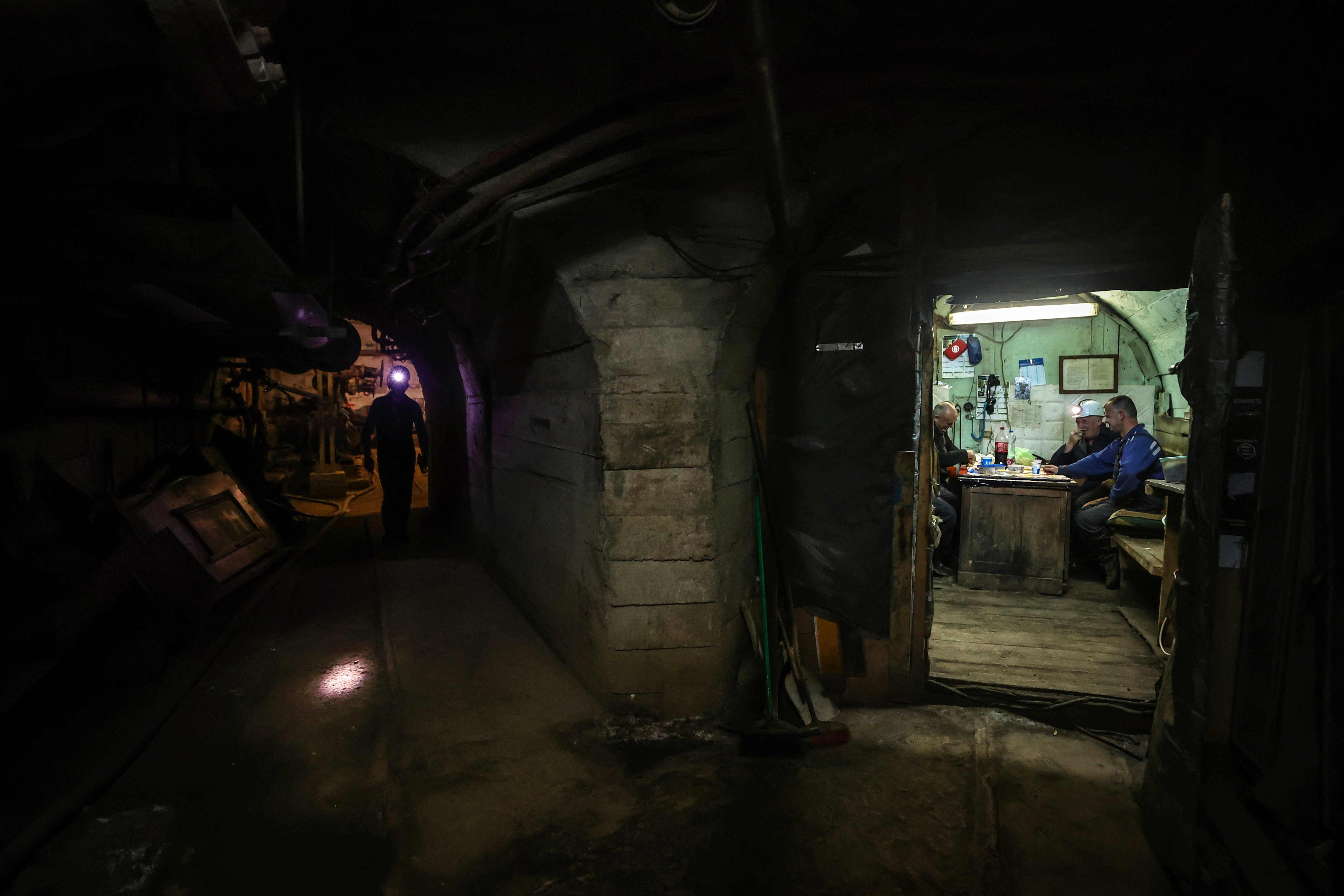 Miners in Kosovo break Ramadan fast 800 metres underground