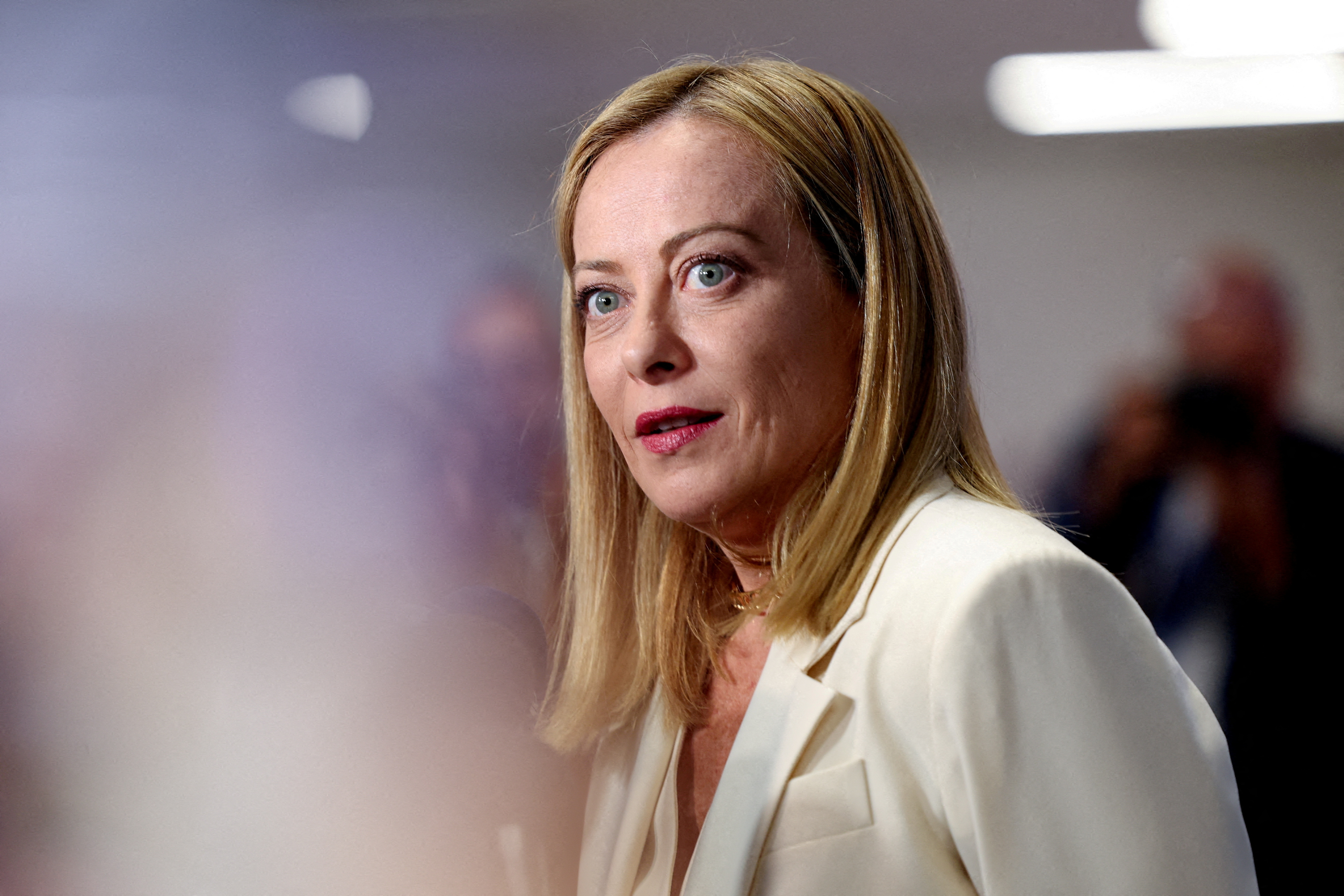 FILE PHOTO: Italian Prime Minister Giorgia Meloni